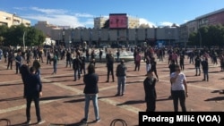 Montenegro, Podgorica, protest of caterers due to antipandemic measures