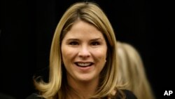 FILE - Jenna Bush Hager, is seen in Omaha, Neb., before an appearance as feature speaker at the Girls Inc. fundraiser luncheon.