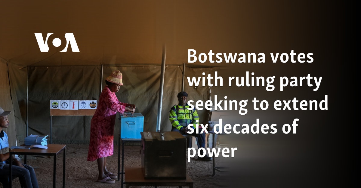 Botswana votes with ruling party seeking to extend six decades of power