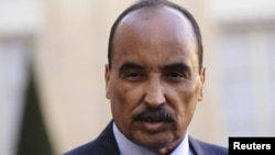 Le president mauritanien Mohamed Ould Abdel Aziz, le 20 novembre 2012 à Paris, France. 