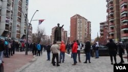 Protesti u Mitrovici zbog odluke Kosova da poveća takse na uvoz robe iz Srbije, 23. novembar 2018.