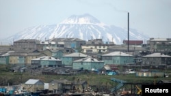 FILE - Kunashiri Island, one of four islands known as the Southern Kuriles in Russia and Northern Territories in Japan.