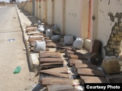 IED’s found in residential area in Ramadim, filled with homemade explosive (HME). (Credit: Janus Global)