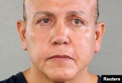 Cesar Altieri Sayoc is pictured in Ft. Lauderdale, Florida, U.S. in this August 2015 handout booking photo obtained by Reuters, Oct. 26, 2018.