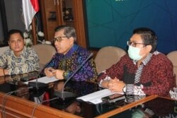 Wakil Ketua Majelis Pendidikan Dasar dan Menengah Muhammadiyah, Kasiyarno, dalam konferensi pers di Jakarta, Rabu, 22 Juli 2020. (Foto: Persyarikatan Muhammadiyah)
