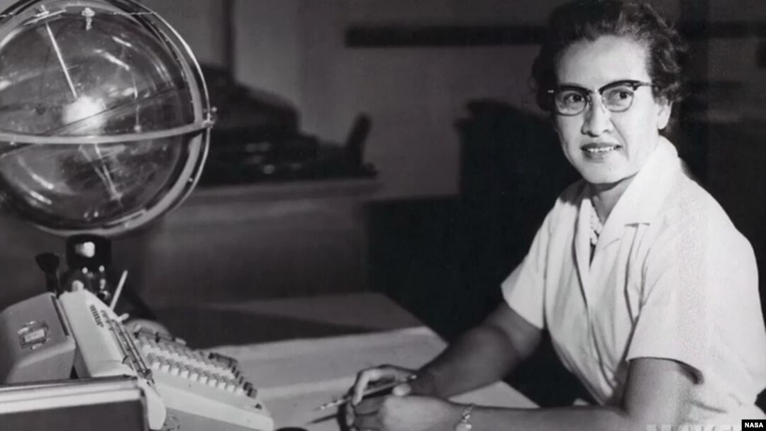 FILE - Katherine Johnson is seen in an undated NASA photo