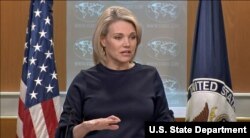 Juru Bicara Departemen Luar Negeri Amerika Serikat, Heather Nauert (Foto: dok).