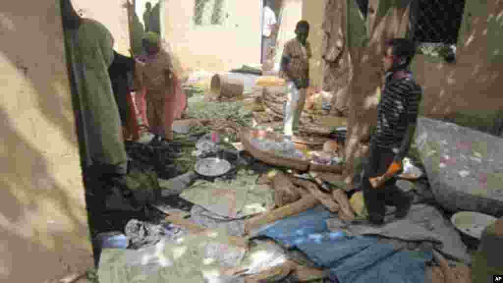 Hotunan gidan da ake kyautata zaton Kungiyar Boko Haram tana amfani da shi wajen harhada boma bomai.