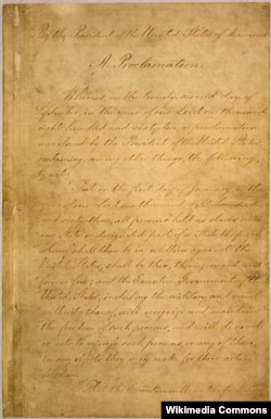 The Emancipation Proclamation, issued by President Lincoln, freed all slaves in the Confederacy.