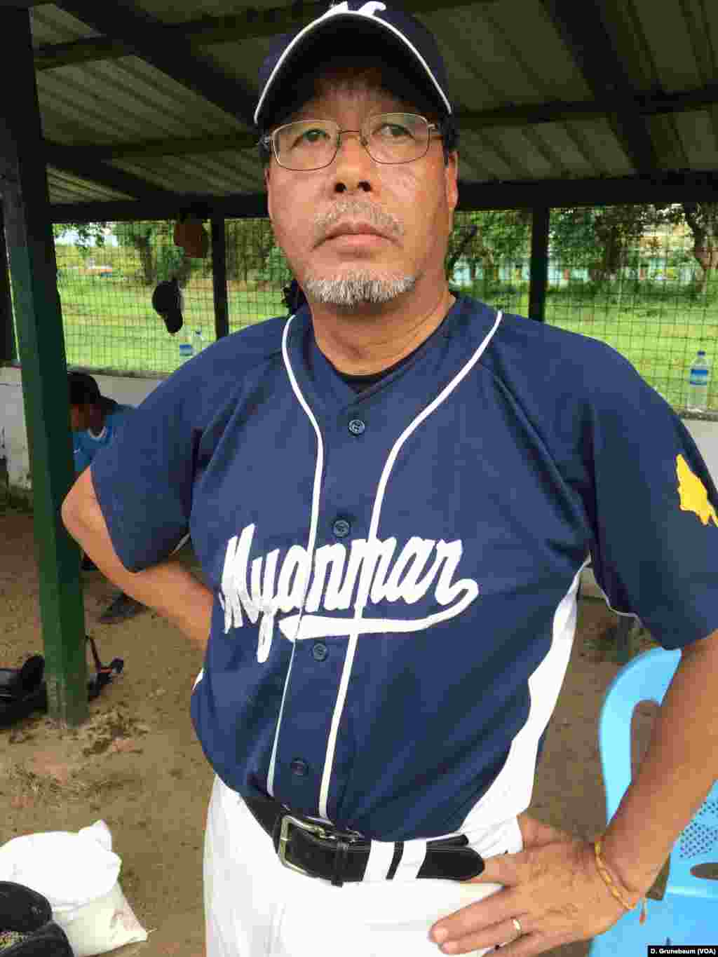 Coach Toru Iwasaki started the baseball team 18 years ago.
