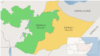 A map of Ethiopia’s Oromia and Somali regions