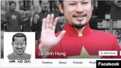 Ảnh chụp màn hình từ trang facebook của ông Lê Đình Hùng (Hùng Cửu Long)