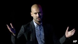 Mantan manajer tim Barcelona, Pep Guardiola akan melatih klub Bayern Munich mulai Juli tahun ini (foto: dok). 