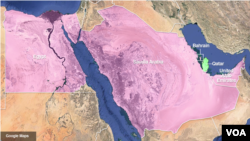Катар, Саудівська Аравія, Єгипет, Бахрейн, і Об’єднані Арабські Емірати