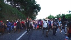 México: EE.UU. Caravana migrantes