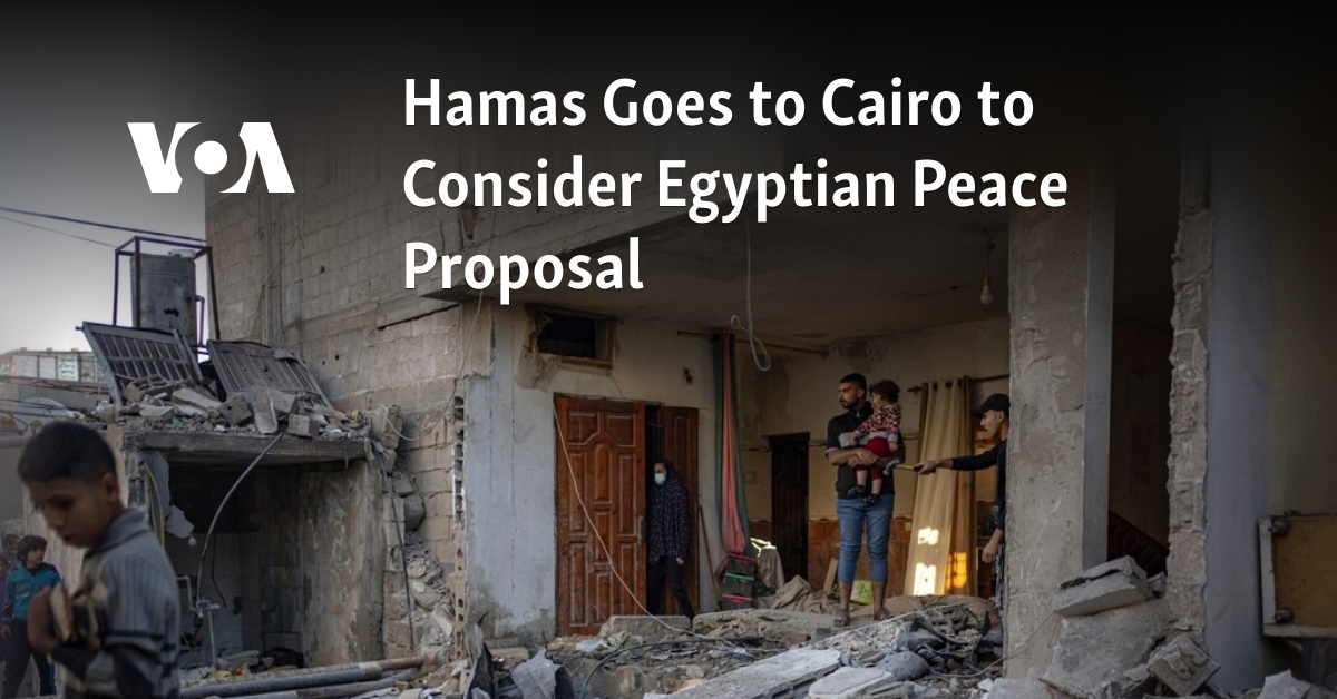 Hamas Goes to Cairo to Consider Egyptian Peace Proposal