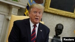 Le président américain Donald Trump, dans le bureau ovale de la Maison Blanche à Washington, le 3 mai 2019. REUTERS / Jonathan Ernst 