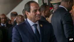 Le Président égyptien Abdel Fattah al-Sisi assiste à la cérémonie d'ouverture de la 28ème session ordinaire de l'Union africaine, à Addis-Abeba, Ethiopie, le 30 janvier 2017 