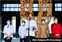Presiden Jokowi ingin ajang KTT G20 memperlihatkan kesuksesan Indonesia dalam mengendalikan pandemi COVID-19. (Foto: Courtesy/Biro Setpres)