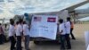 500,000 doses of a total​ of one million doses of Johnson & Johnson Covid-19 vaccine, donated by the United States through COVAX, are being delivered to Cambodia on July 30, 2021, at the Phnom Penh International Airport, Cambodia. (Hean Socheata/VOA Khmer) 