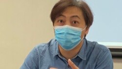 前香港政策透視主席龔偉森表示，鄭松泰被DQ立法會議席只是遲早的事。(美國之音湯惠芸)