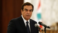 Menteri Informasi Lebanon George Kordahi berbicara dalam sebuah kesempatan di istana kepresidenan di Baabda, Lebanon, pada 13 September 2021. (Foto: Reuters/Mohamed Azakir)