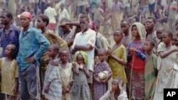 Des réfugies angolais 
