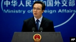 훙레이 중국 외교부 대변인. (자료사진)
