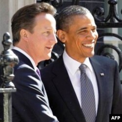 Prezident Obama Britaniya Bosh vaziri Deyvid Kameron bilan, 24 may 2011