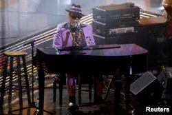 On Feb 16, 2014, in New Orleans, Dr. John performS during halftime of the 2014 NBA All-Star Game.