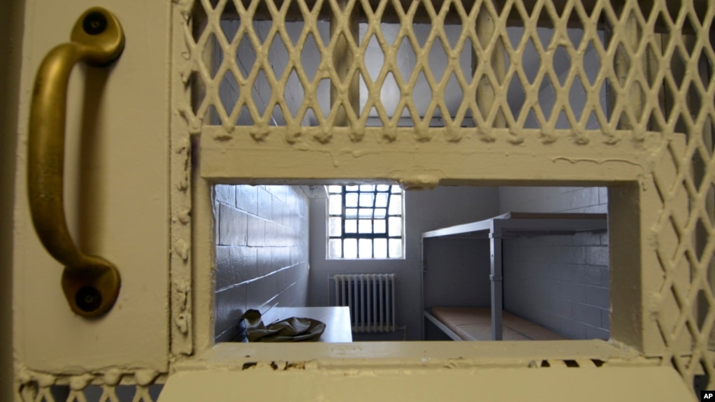 FILE - A cell is shown in the State Correctional Institution at Camp Hill, Pennsylvania, Jan. 13, 2017. 