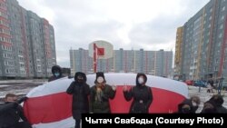 Belarus - Protest rallies actions marches in yards and neighborhoods, Minsk, 27Dec2020
