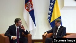 Aleksandar Vučić i Denis Zvizdić, Sarajevo, 8. septembar 2017.