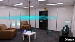 The Walt Disney Company says this room it built can wirelessly power and charge any devices inside it. (Disney Research)