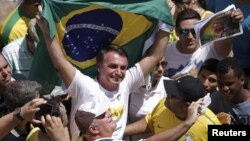 Jair Bolsonaro em protesto contra Dilma Roussef (Foto de Arquivo)