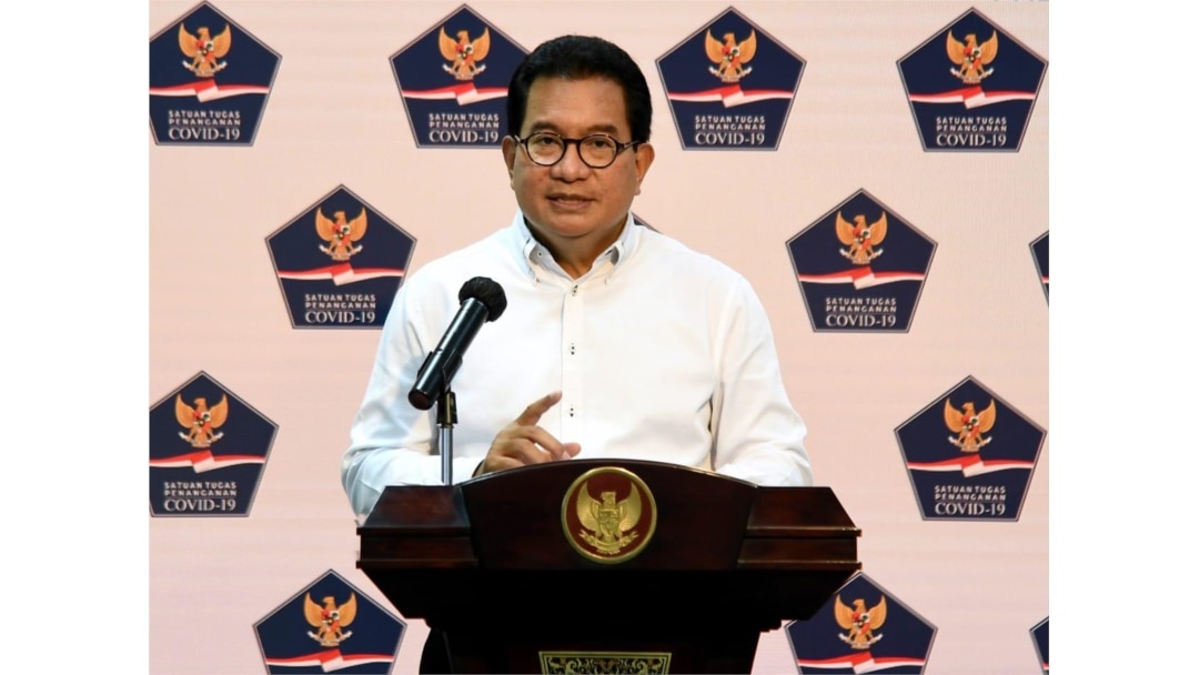 Juru Bicara Satgas COVID-19 dalam telekonferensi pers di Istana Kepresidenan, Jakarta , Kamis (17/9) meminta instansi pemerintah terbuka kepada publik terkait informasi pejabat publik yang terkena corona (Setpres RI)