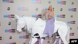 Lady Gaga arrives for the 2013 American Music Awards in Los Angeles, California last Sunday