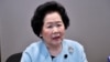 从1997年到2001年担任香港政务司长的陈方安生在2019年4月2日（美国之音汤惠芸摄）