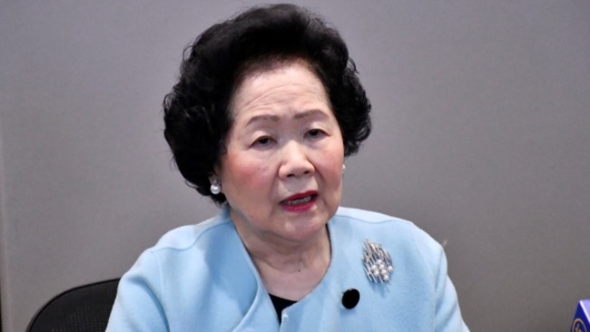 香港前政务司司長陳方安生。(美国之音湯惠芸摄)