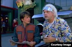 In the 1989 film "Back to the Future II," Marty McFly traveled to Oct. 21, 2015, a future with flying cars, auto-drying clothes and shoes that lace automatically.