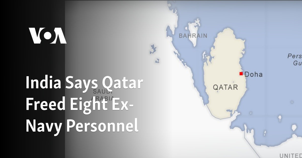 L’Inde déclare que le Qatar a libéré huit anciens membres de la marine