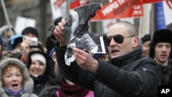 Сергей Удальцов предложил начать бессрочную акцию протеста весной. Москва, Россия. 13 января 2013 года