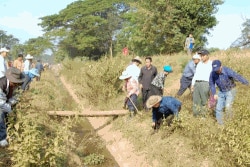 ການສ້ອມແປງຄອງຊົນລະປະທານແຫ່ງນຶ່ງຄືນ ທີ່ລາວ