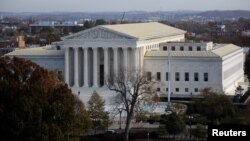 FILE - A general view of the U.S. Supreme Court building in Washington, Nov. 15, 2016. 