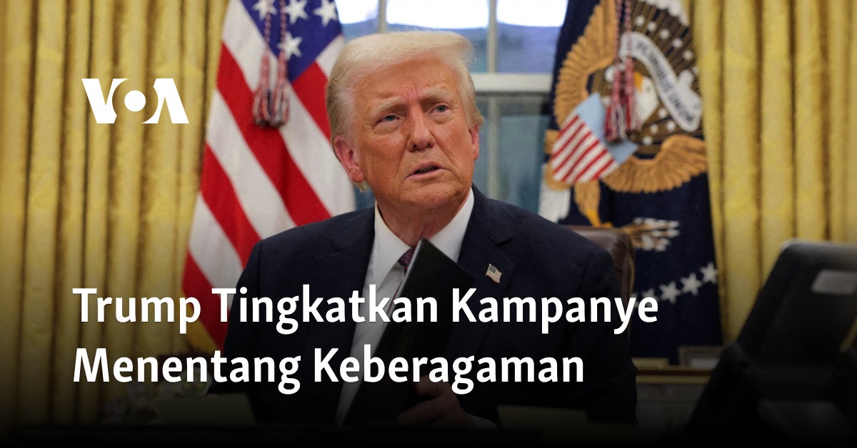 Trump Tingkatkan Kampanye Menentang Keberagaman