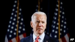 Aspirante presidencial demócrata, Joe Biden.