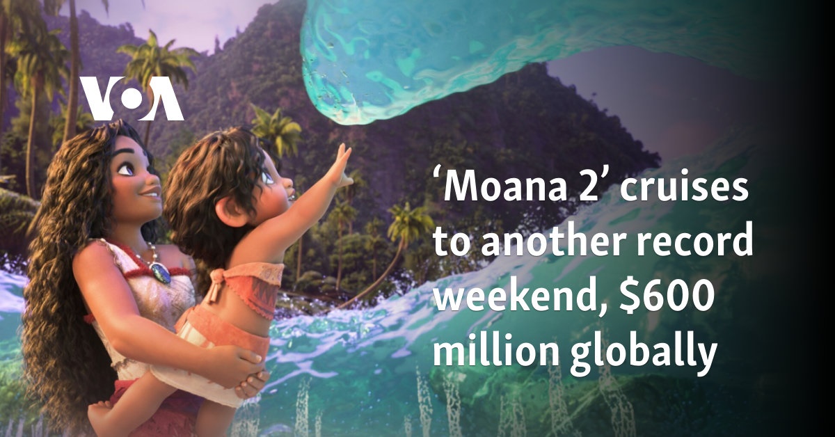 ‘Moana 2’ cruises to another record weekend, 0 million globally