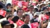 미얀마서 대규모 정부군 지지 집회 열려