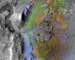 Mars yüzeyindeki Jezero Krateri