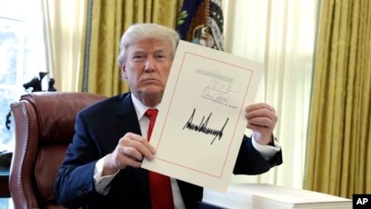 Image result for Trump signed